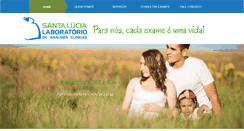 Desktop Screenshot of laboratoriosantalucia.com.br
