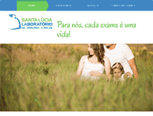 Tablet Screenshot of laboratoriosantalucia.com.br